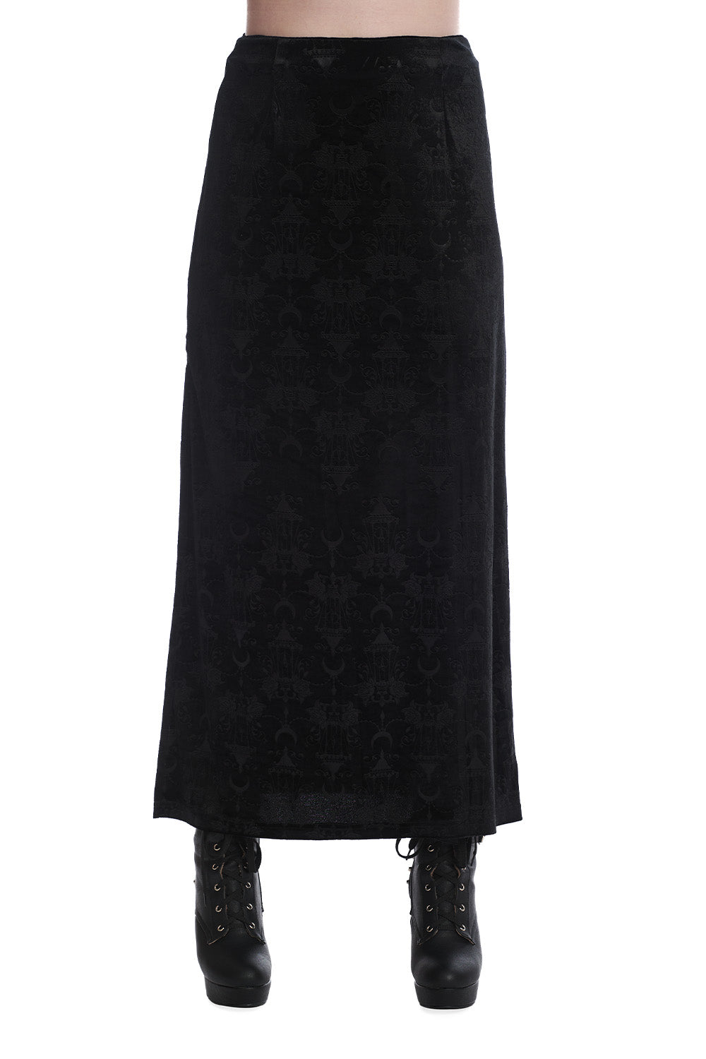 Black Chandelier Long Skirt