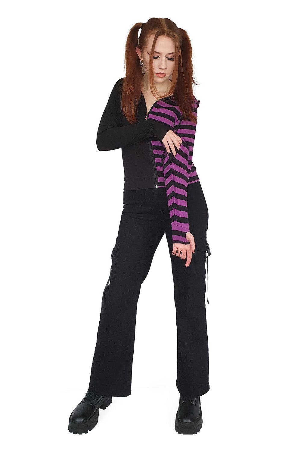 Shiori Half And Half Zipped Hoodie