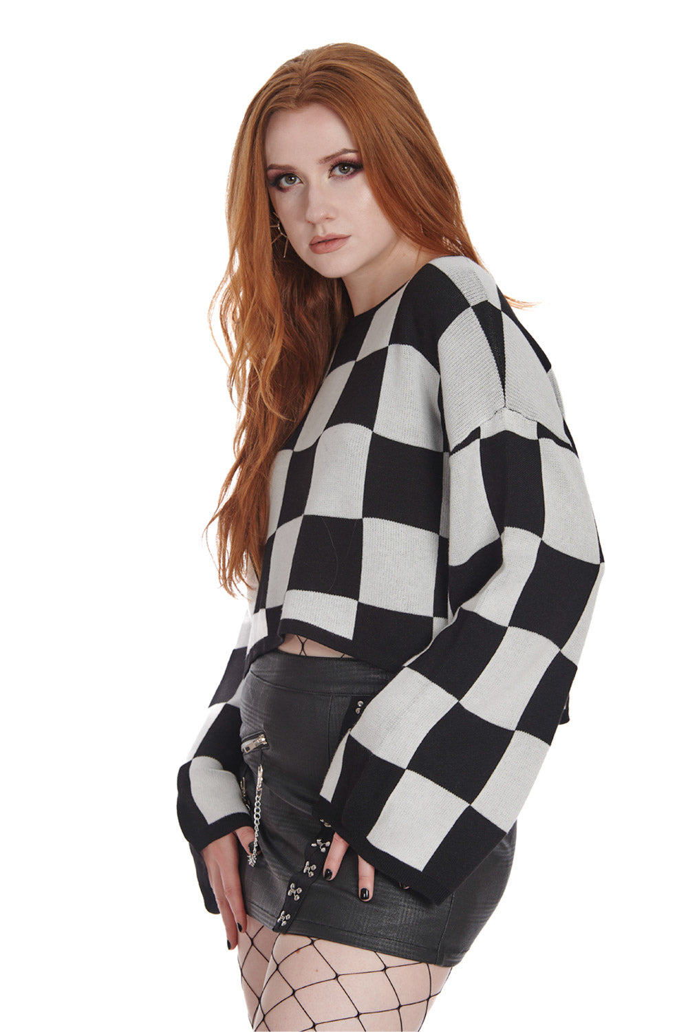 Black & White Seraphins Knitted Jumper