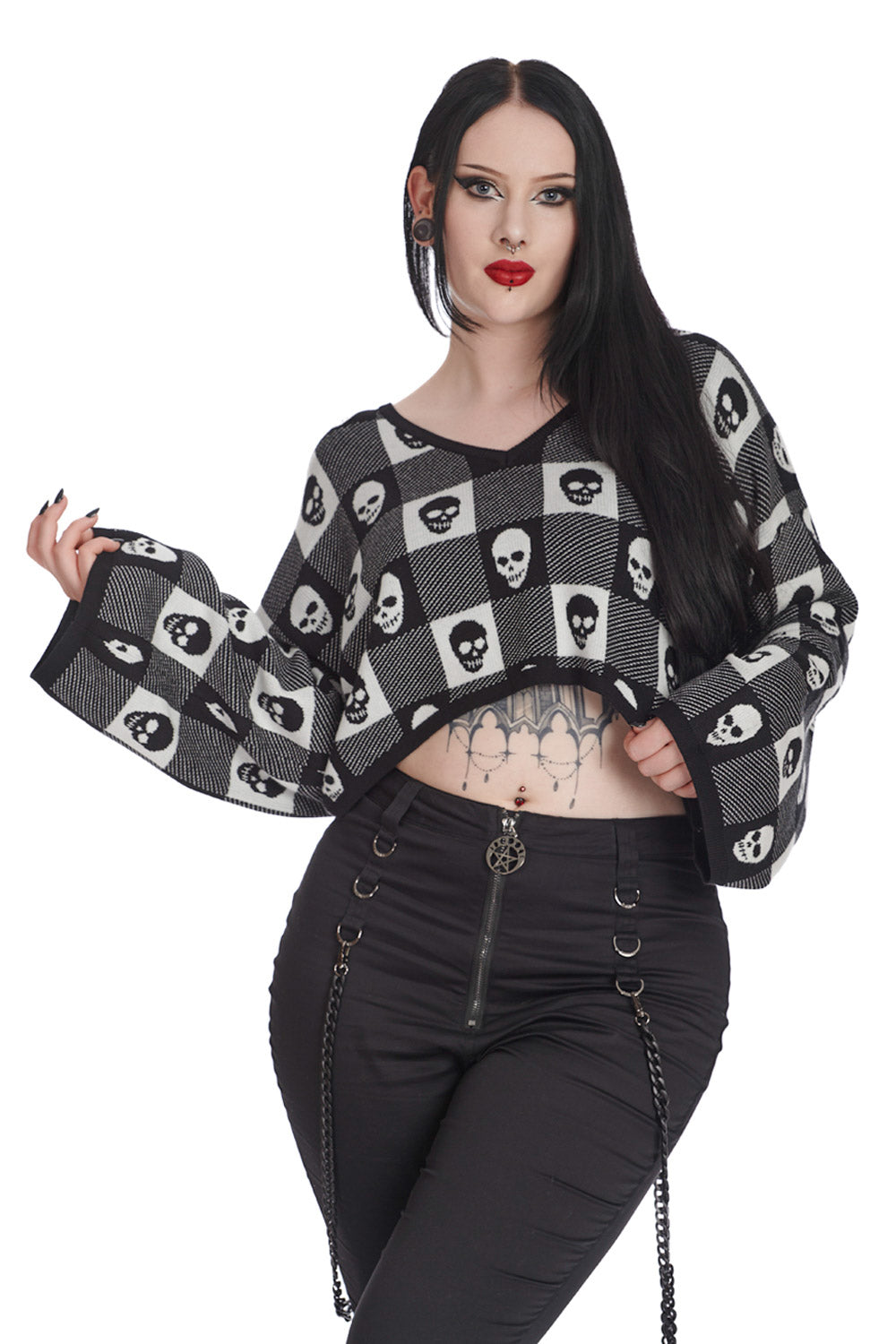 Black & White Belladonna Knitted Jumper