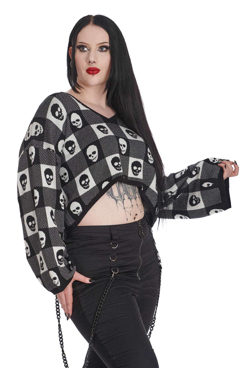 Black & White Belladonna Knitted Jumper