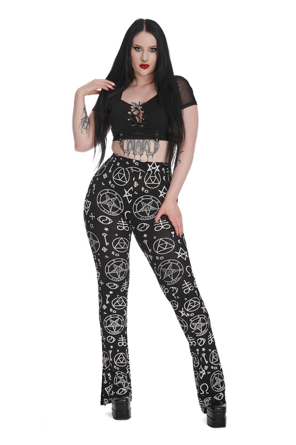 Noir Vixen Flare Trousers