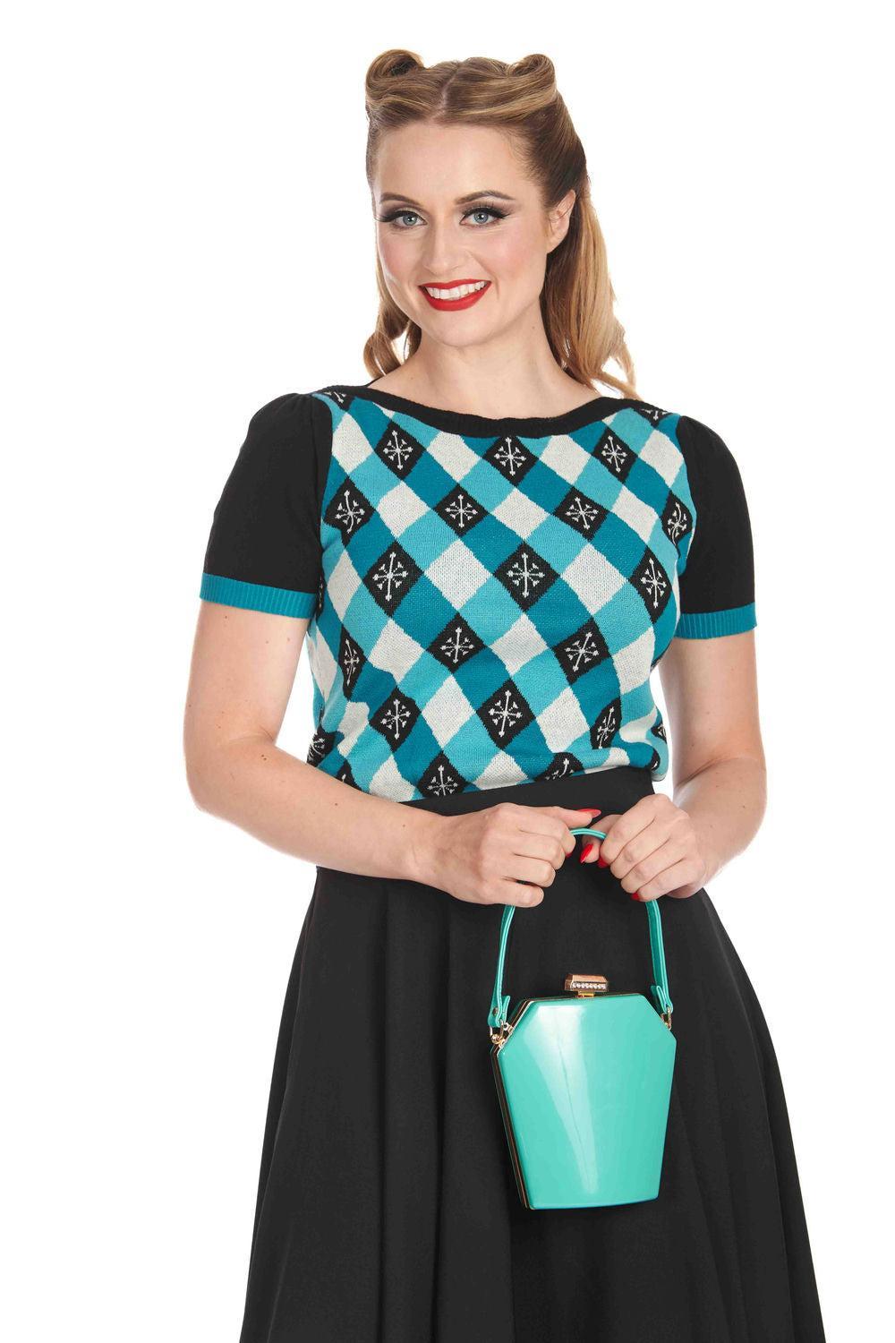 Darts & Checks Jumper