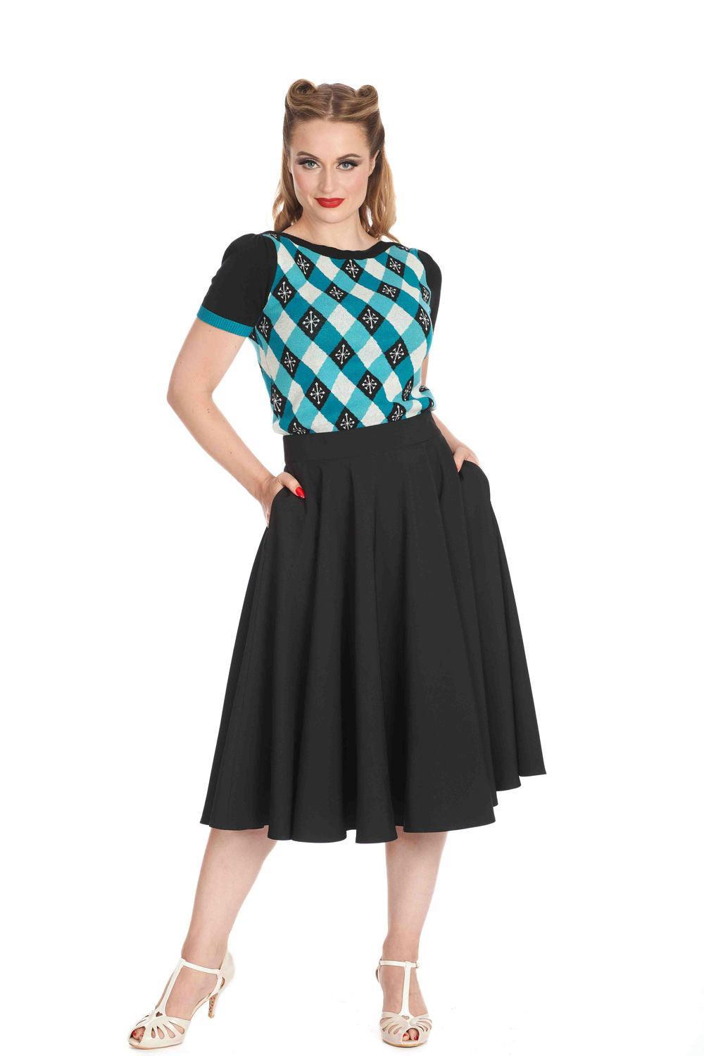 Darts & Checks Jumper