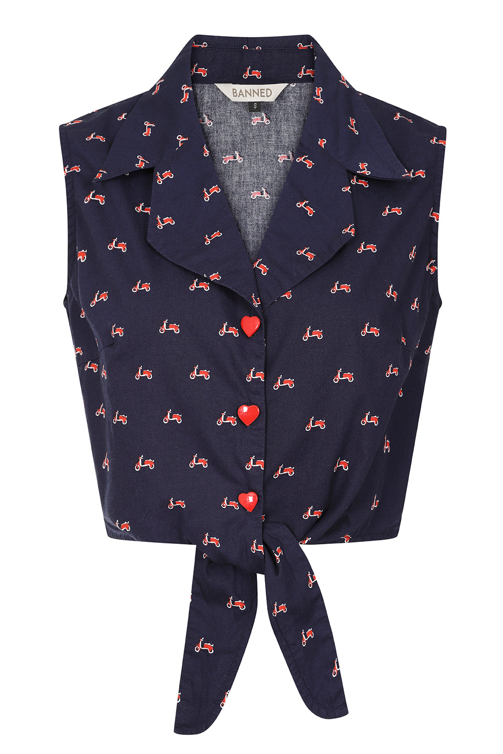 Navy Sandy Vespa Blouse