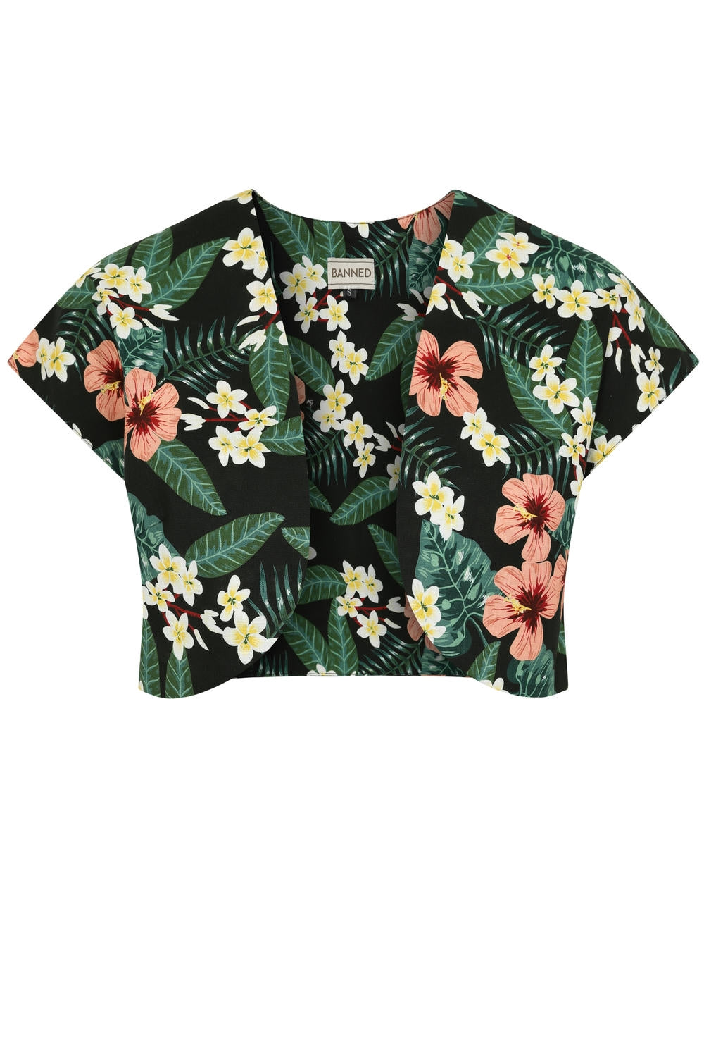 Green Phoebe Tropical Tiare Bolero