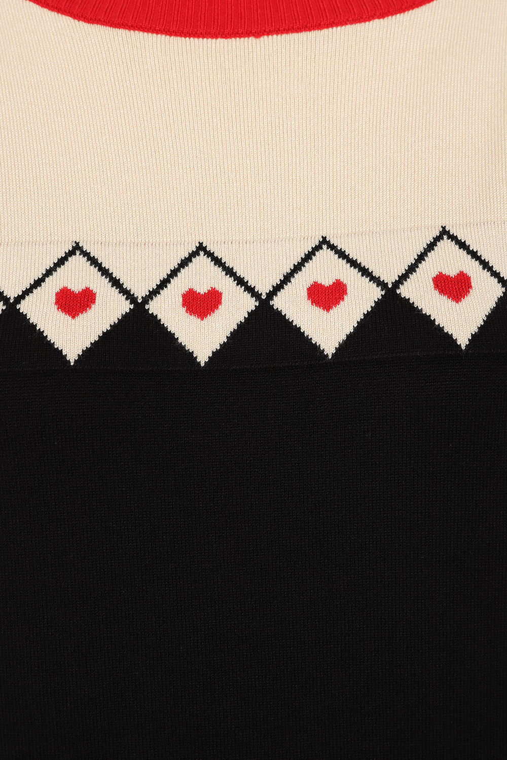 Black Winona Hearts Jumper