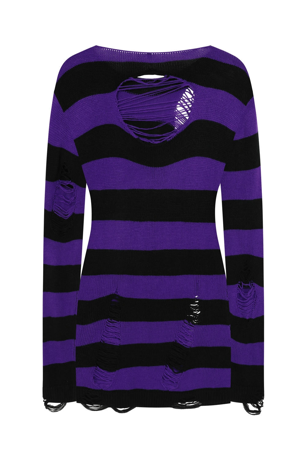 Black & Purple Indira Knitted Jumper