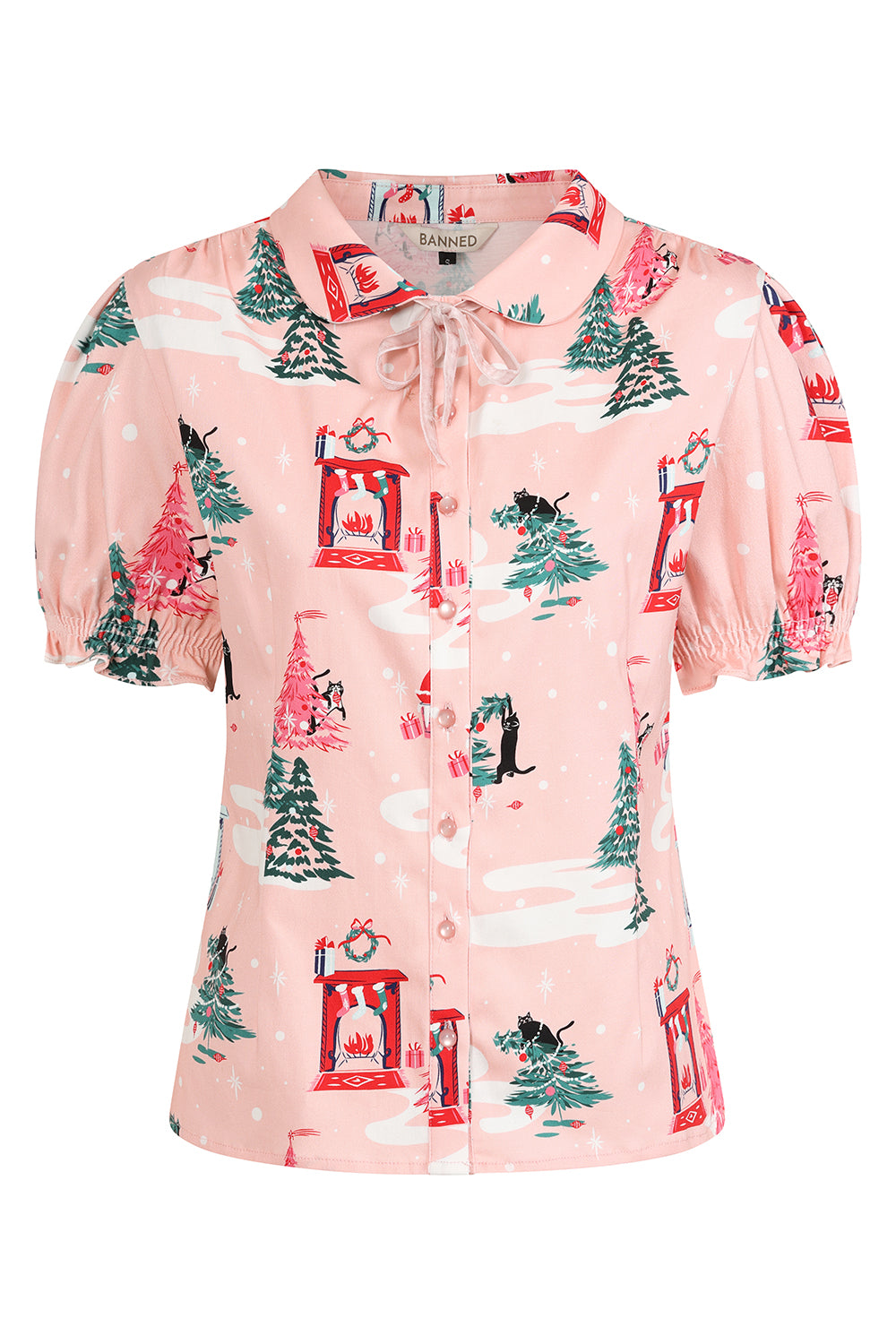Pink Lilly Puuurfect Christmas Blouse