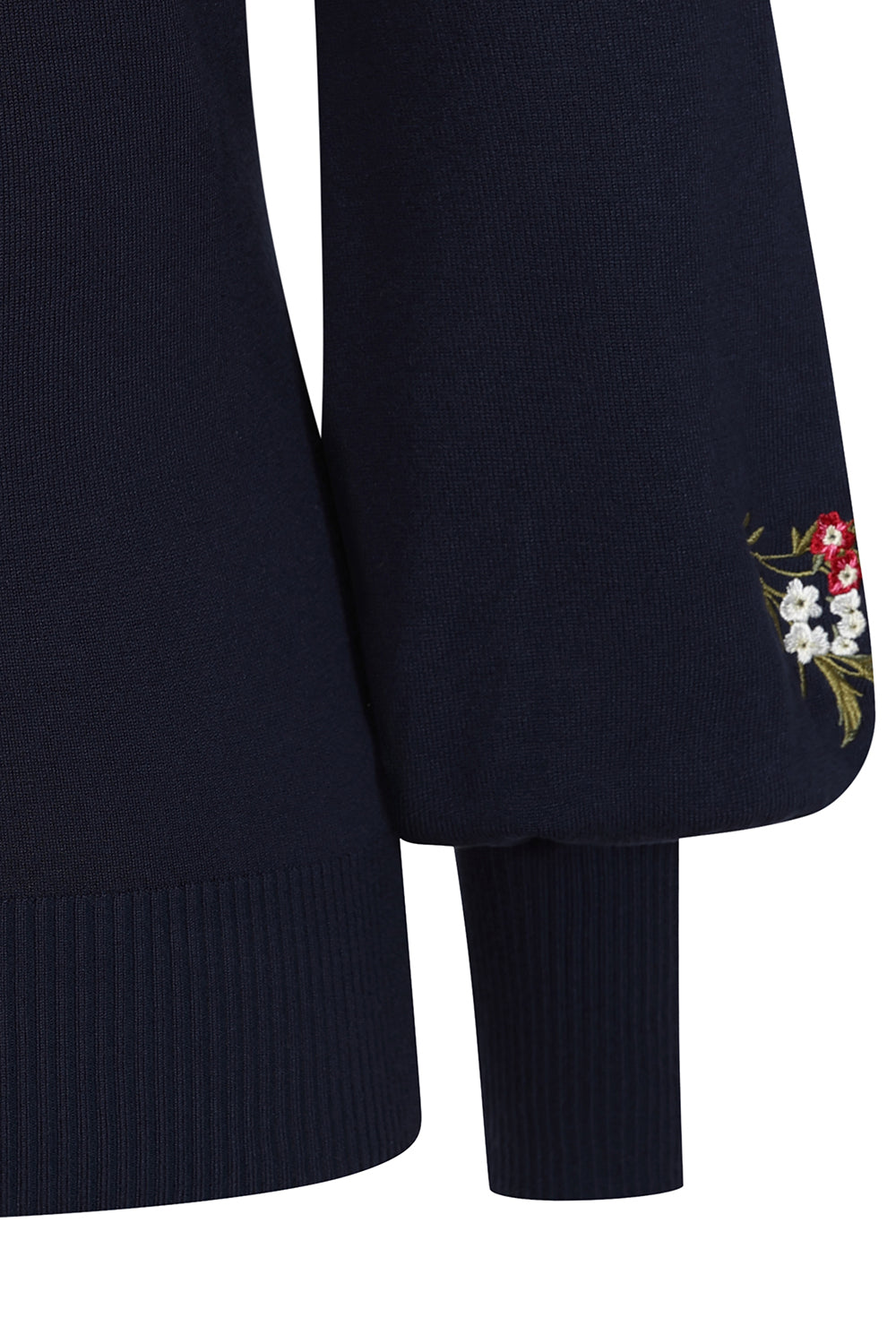 Navy Carla Romantic Floral Jumper