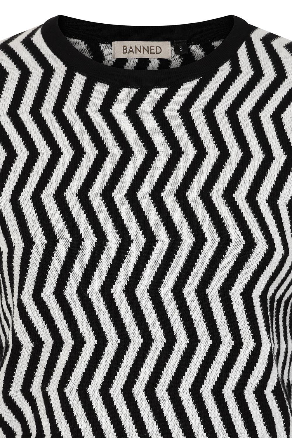 Black & White Lara Zig Zag Jumper