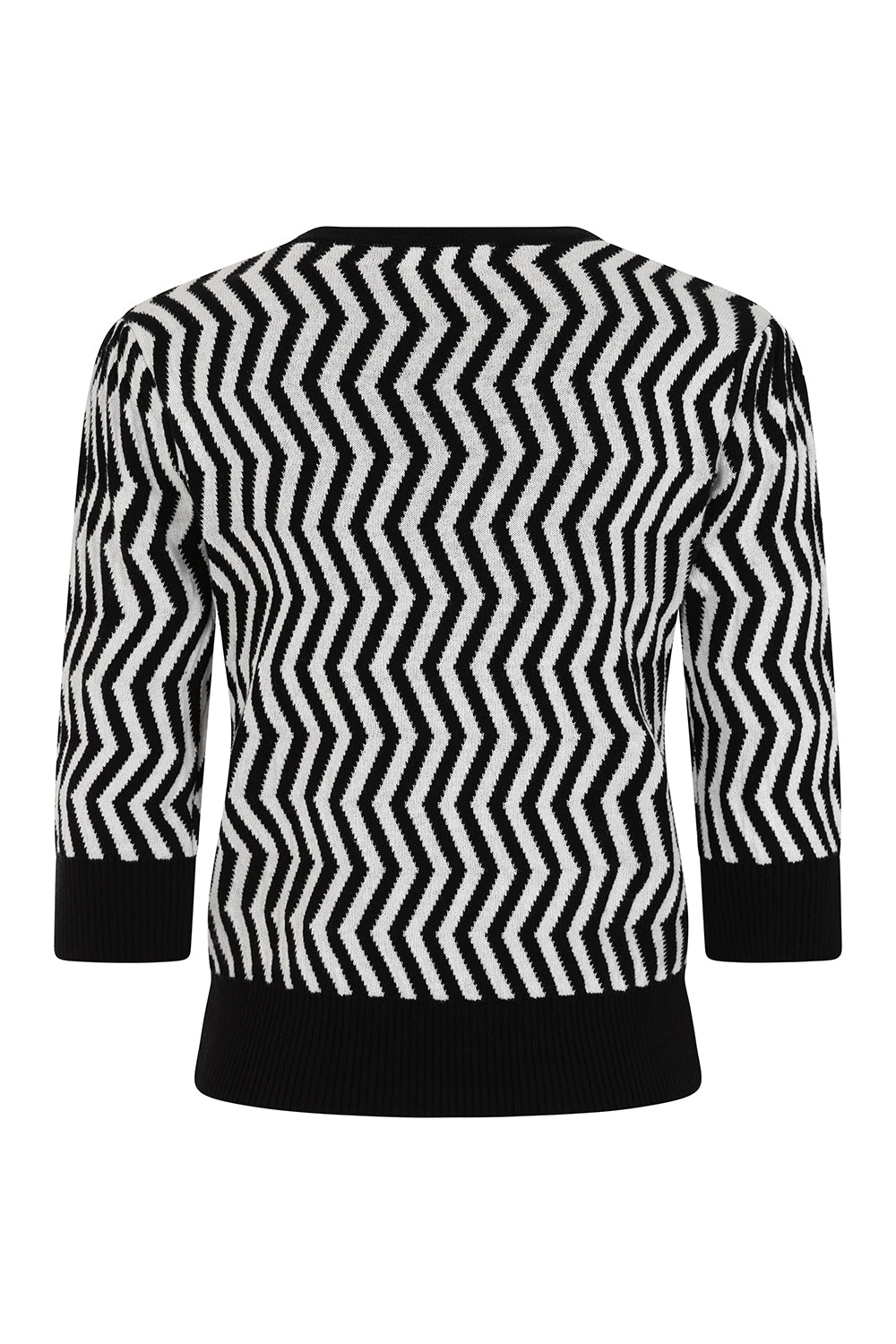 Black & White Lara Zig Zag Jumper