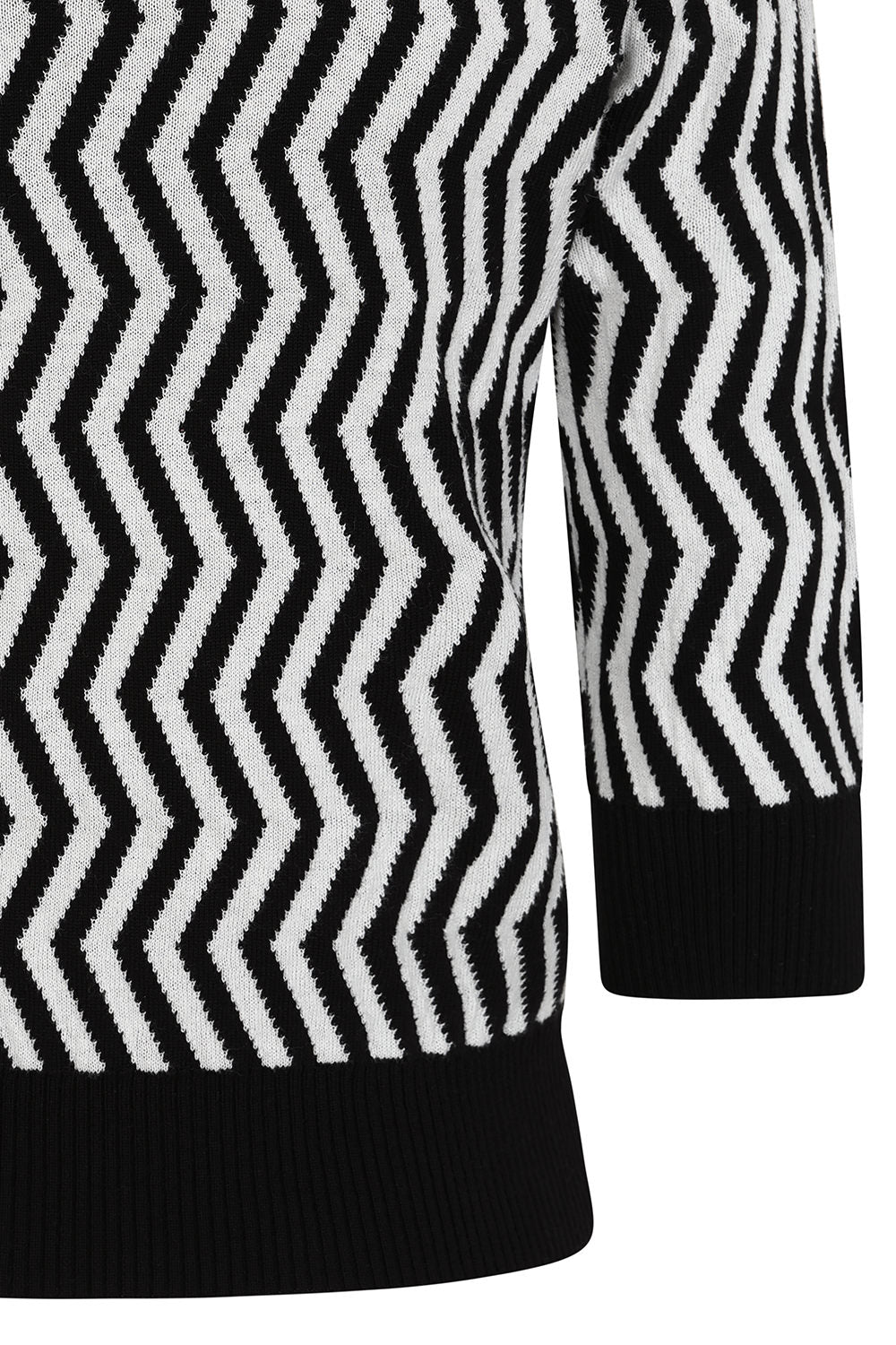 Black & White Lara Zig Zag Jumper