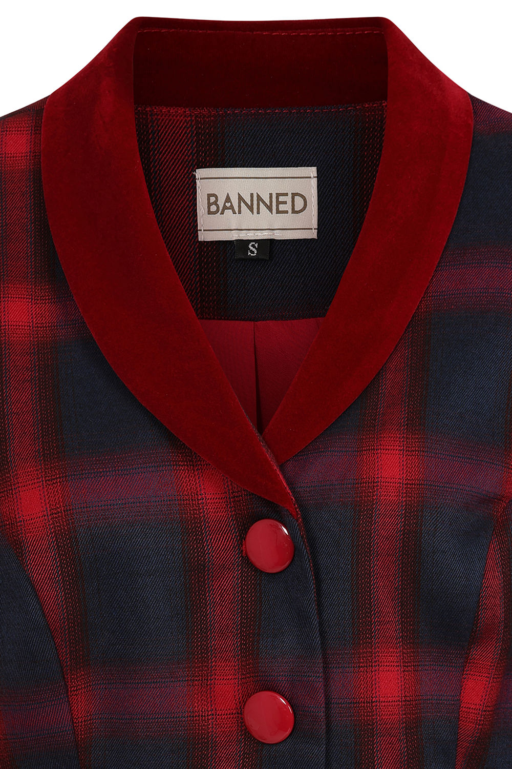 Red & Blue Simona Check Jacket