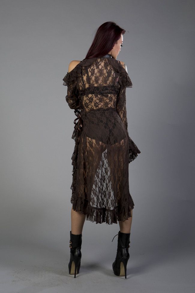 Diana Lace Jacket In Lace-Burleska-Dark Fashion Clothing