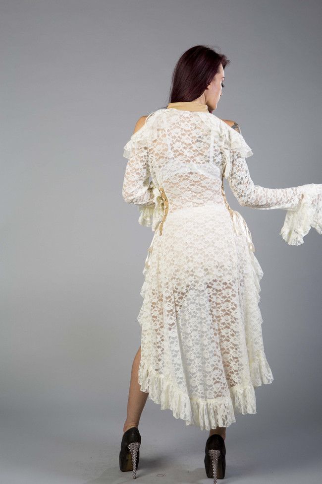 Diana Lace Jacket In Lace-Burleska-Dark Fashion Clothing