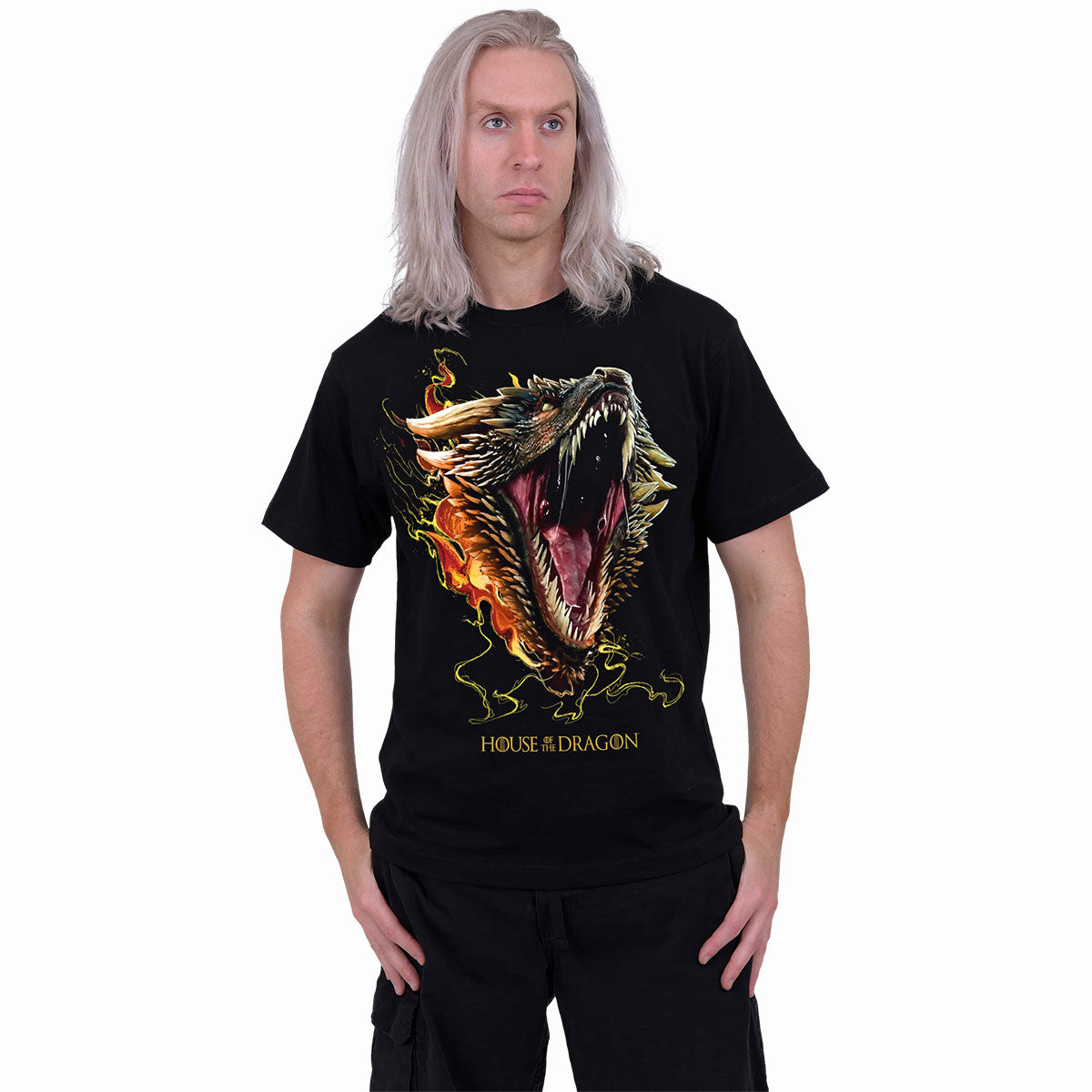 Hod 2 - Drogon - Front Screen Print t-Shirt Black