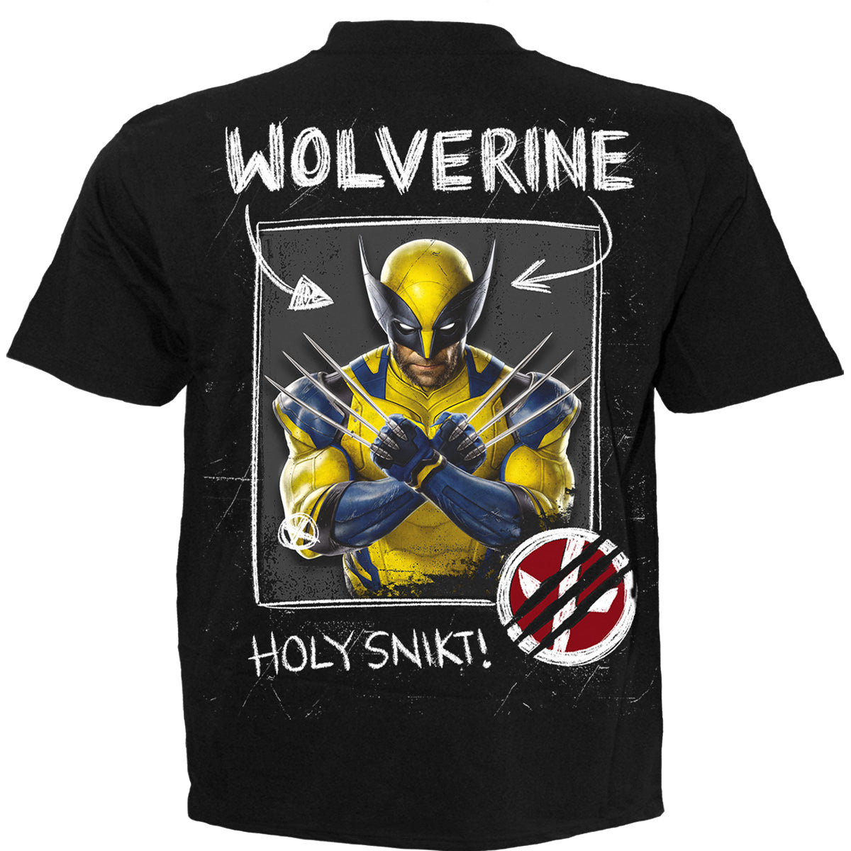 Deadpool - Wolverine Sketches - T-Shirt Black