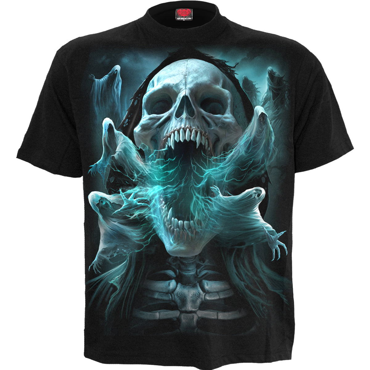Ghost Skull - T-Shirt Black