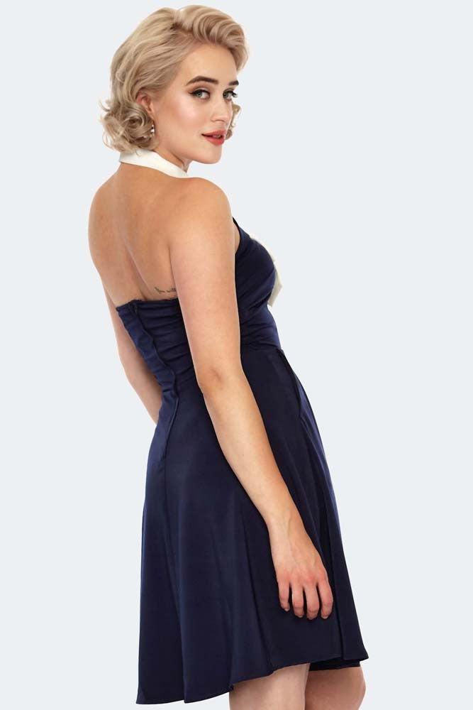 Nautical Halter Dress-Voodoo Vixen-Dark Fashion Clothing