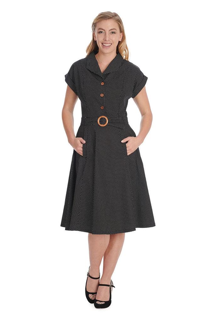 Polka Dot Dance Dress-Banned-Dark Fashion Clothing