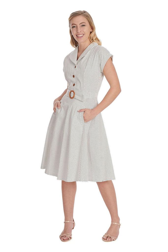 Polka Dot Dance Dress-Banned-Dark Fashion Clothing