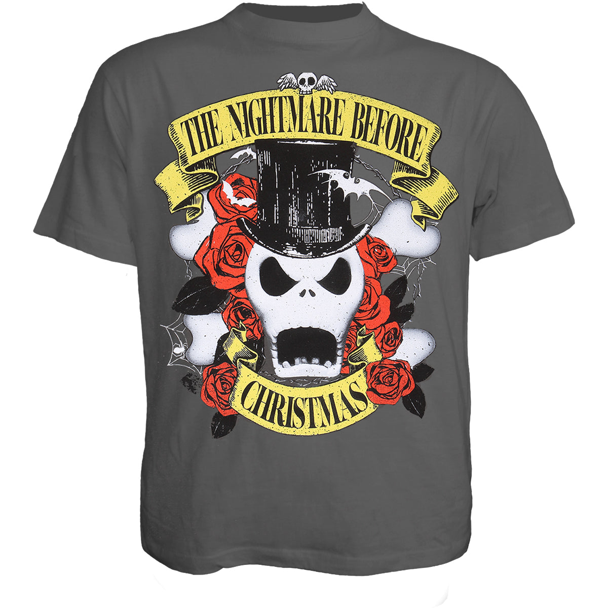 Nightmare Before Christmas - Top Hat Jack - T-Shirt Charcoal