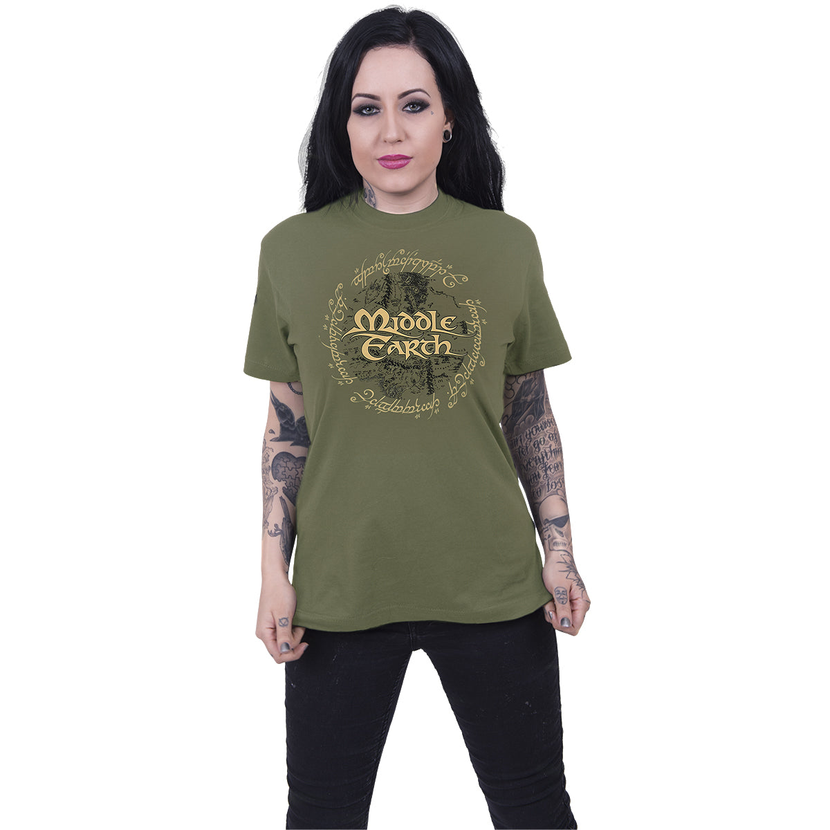Lord of the Rings - Middle Earth - T-Shirt Olive