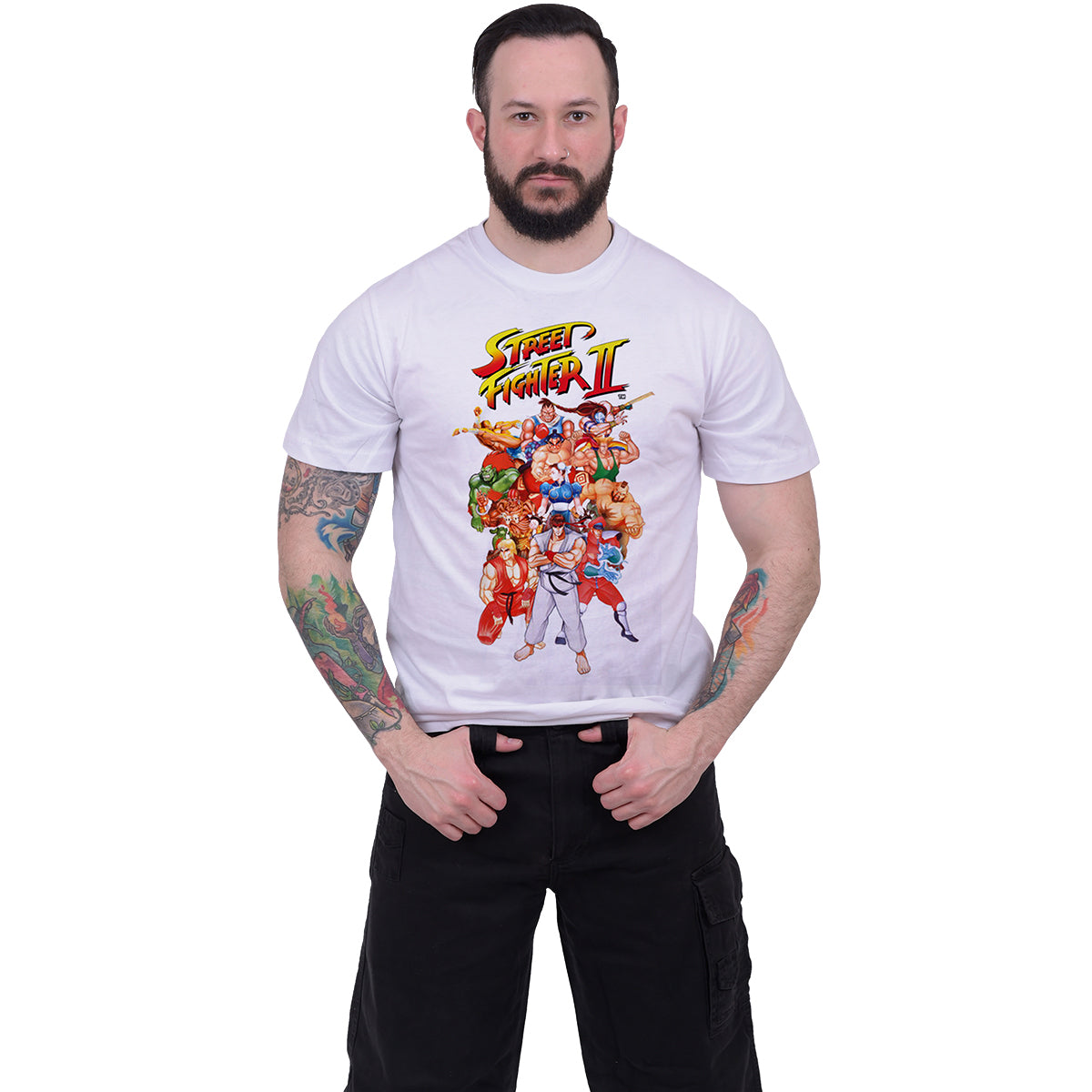 Streetfighter 2 - Group Shot White - T-Shirt White