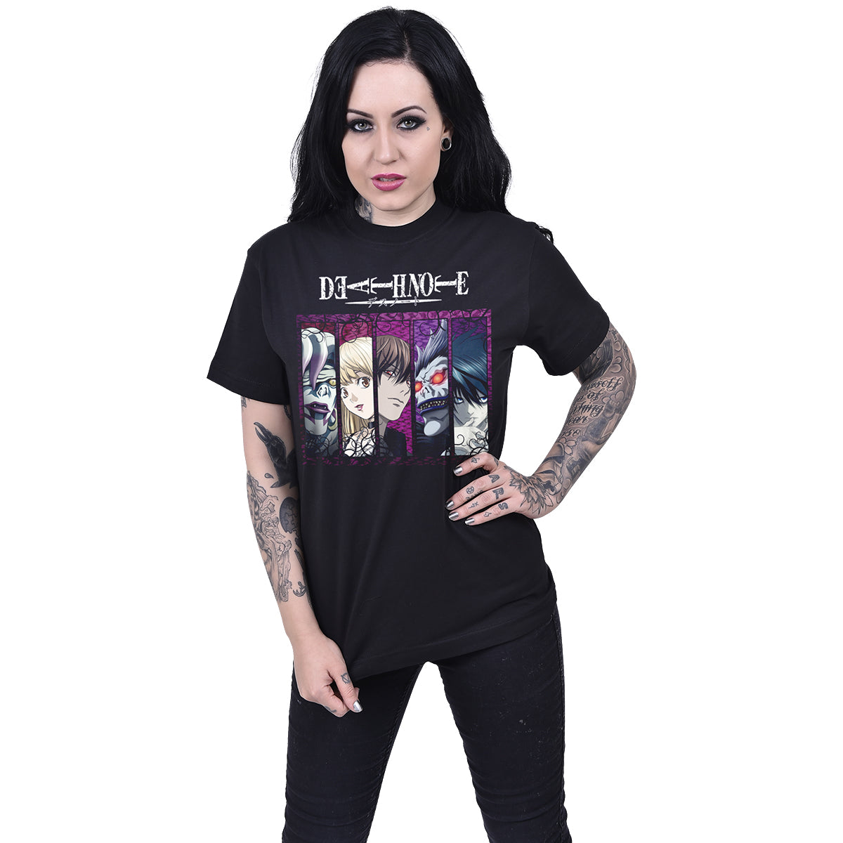 Death Note - Poison Banner - Front Print t-Shirt Black