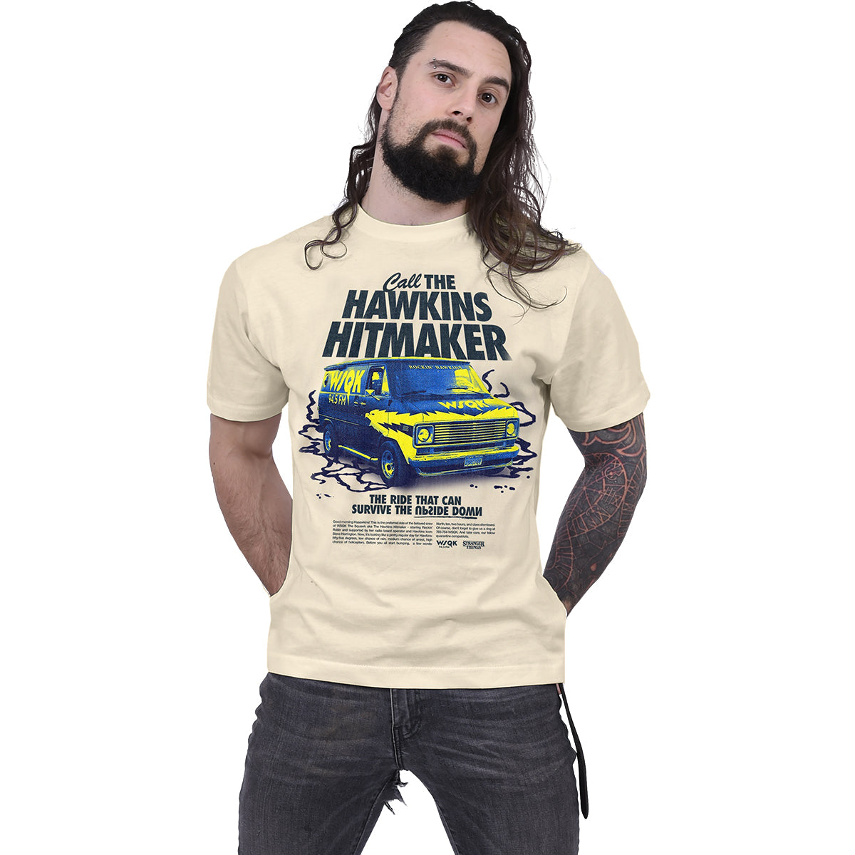 Stranger Things - Hawkins Hitmaker - T-Shirt Stone