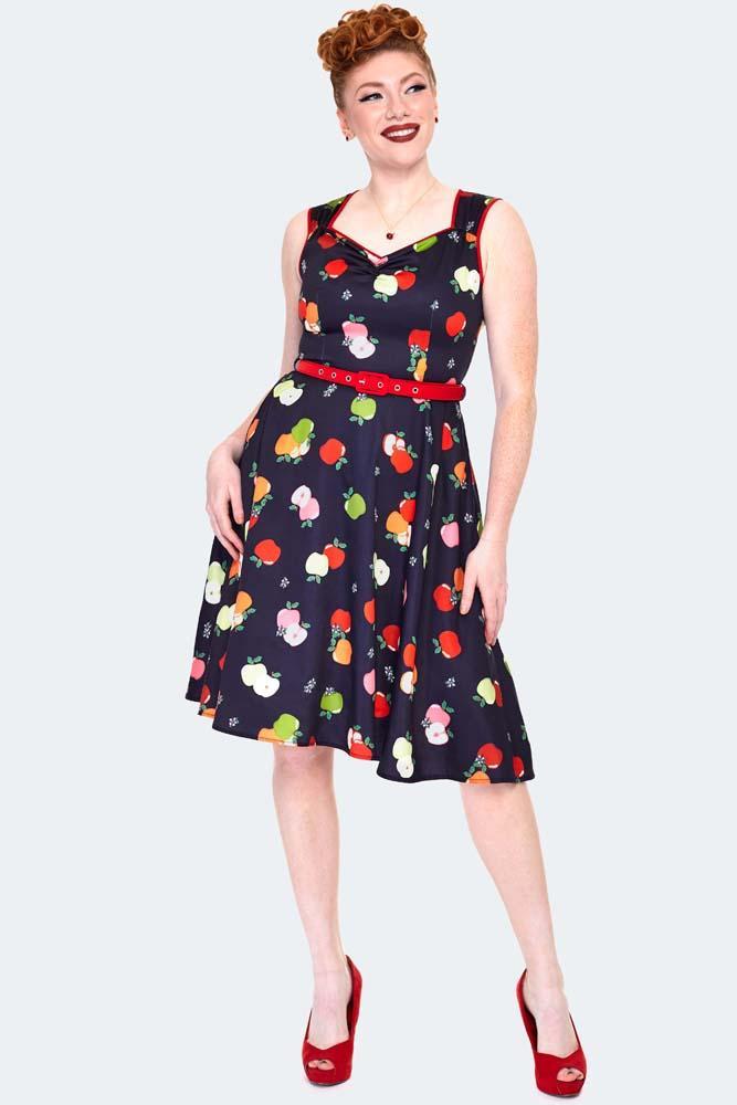 50s Apple Flare Dress