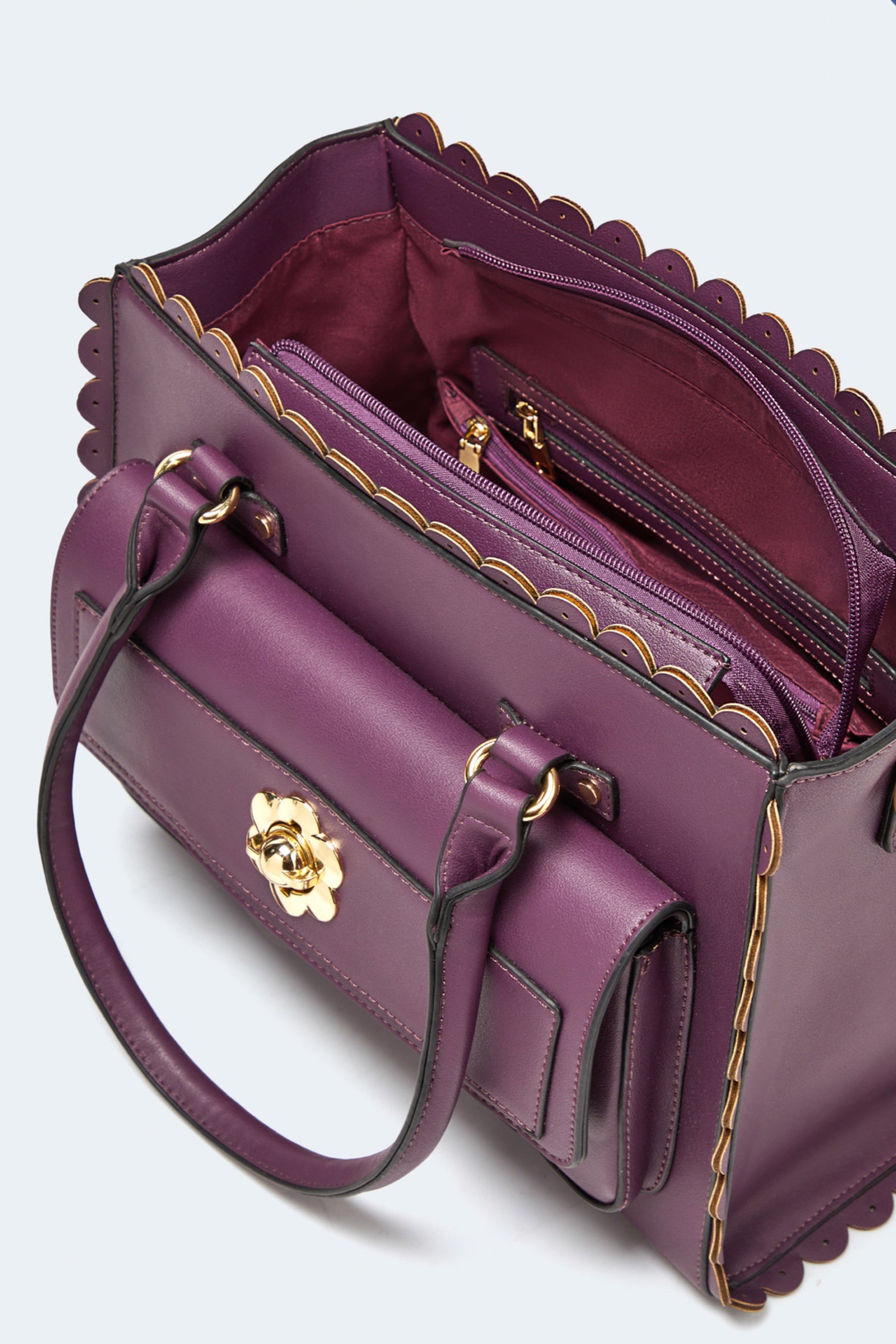 Scalloped Edge 60s Shopper Bag