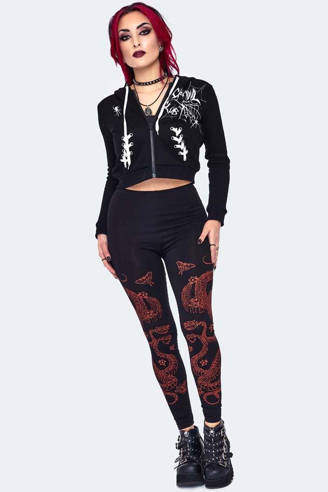 Spider Web Printed Hoodie