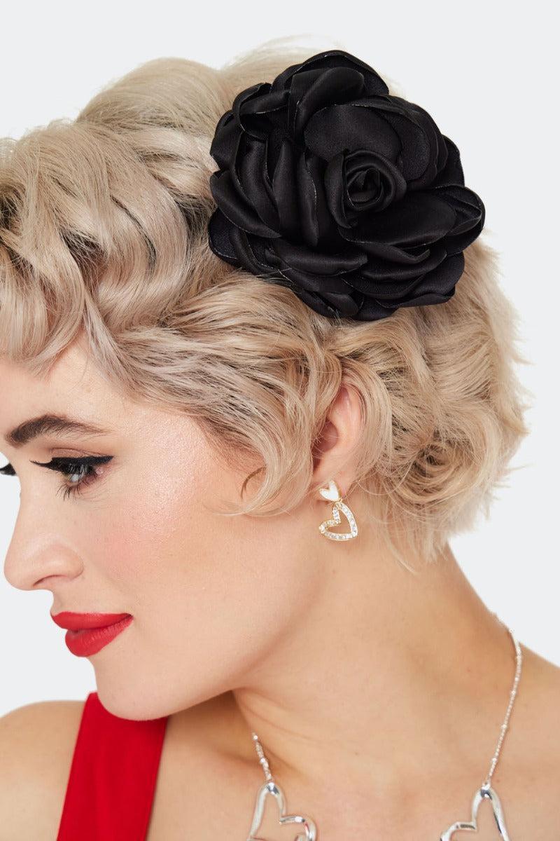 Rose Flower Hairpin Brooch