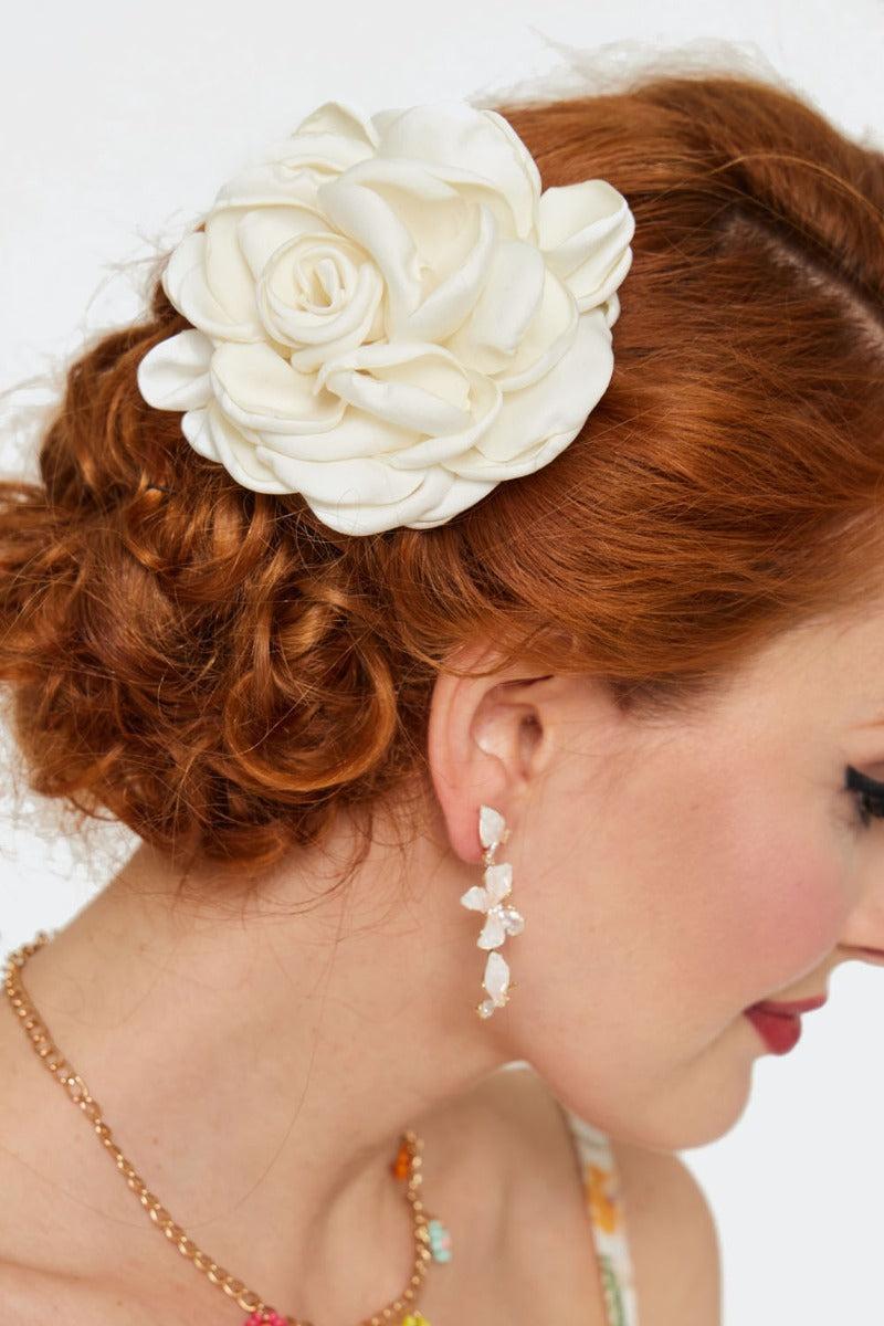 Rose Flower Hairpin Brooch