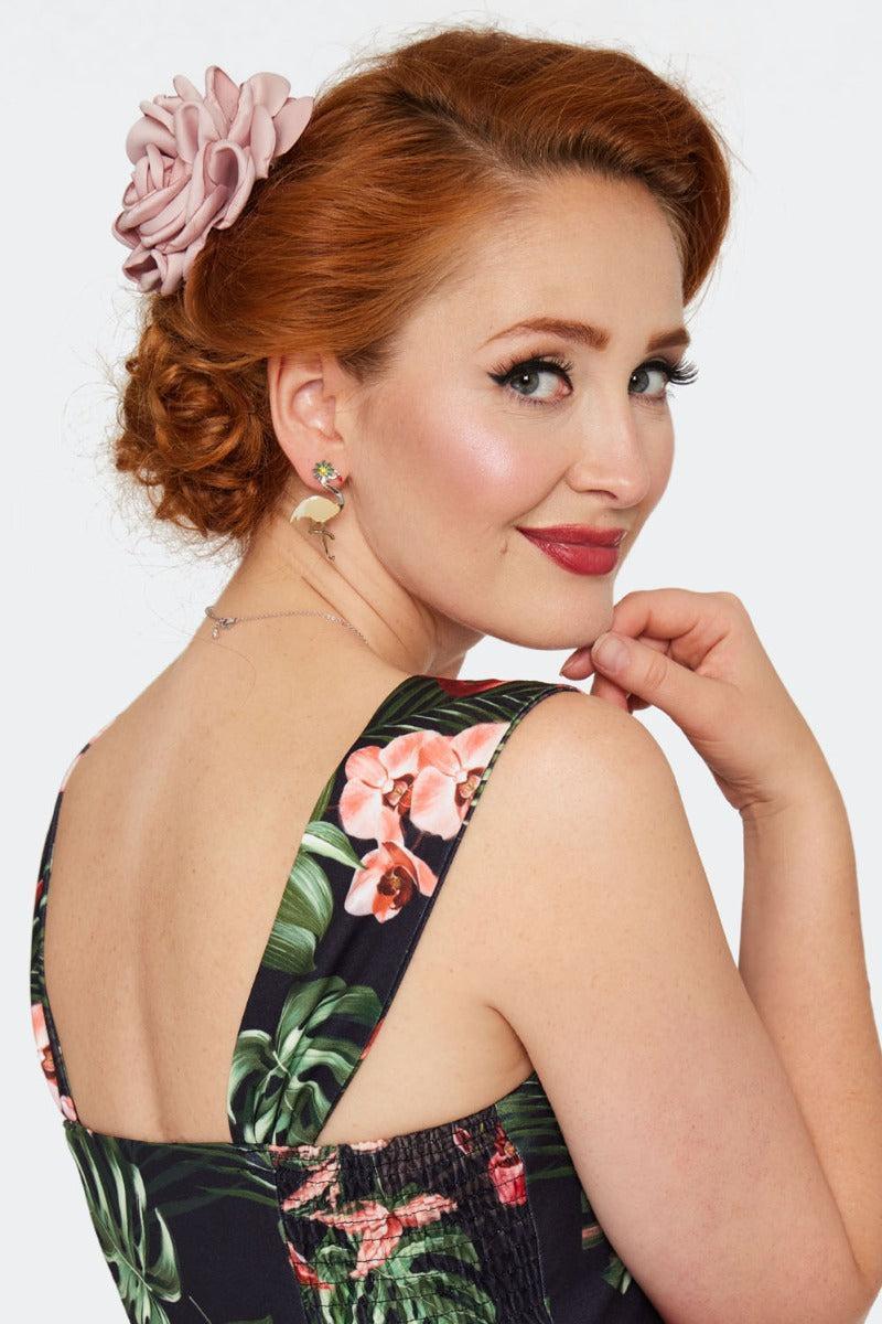 Rose Flower Hairpin Brooch