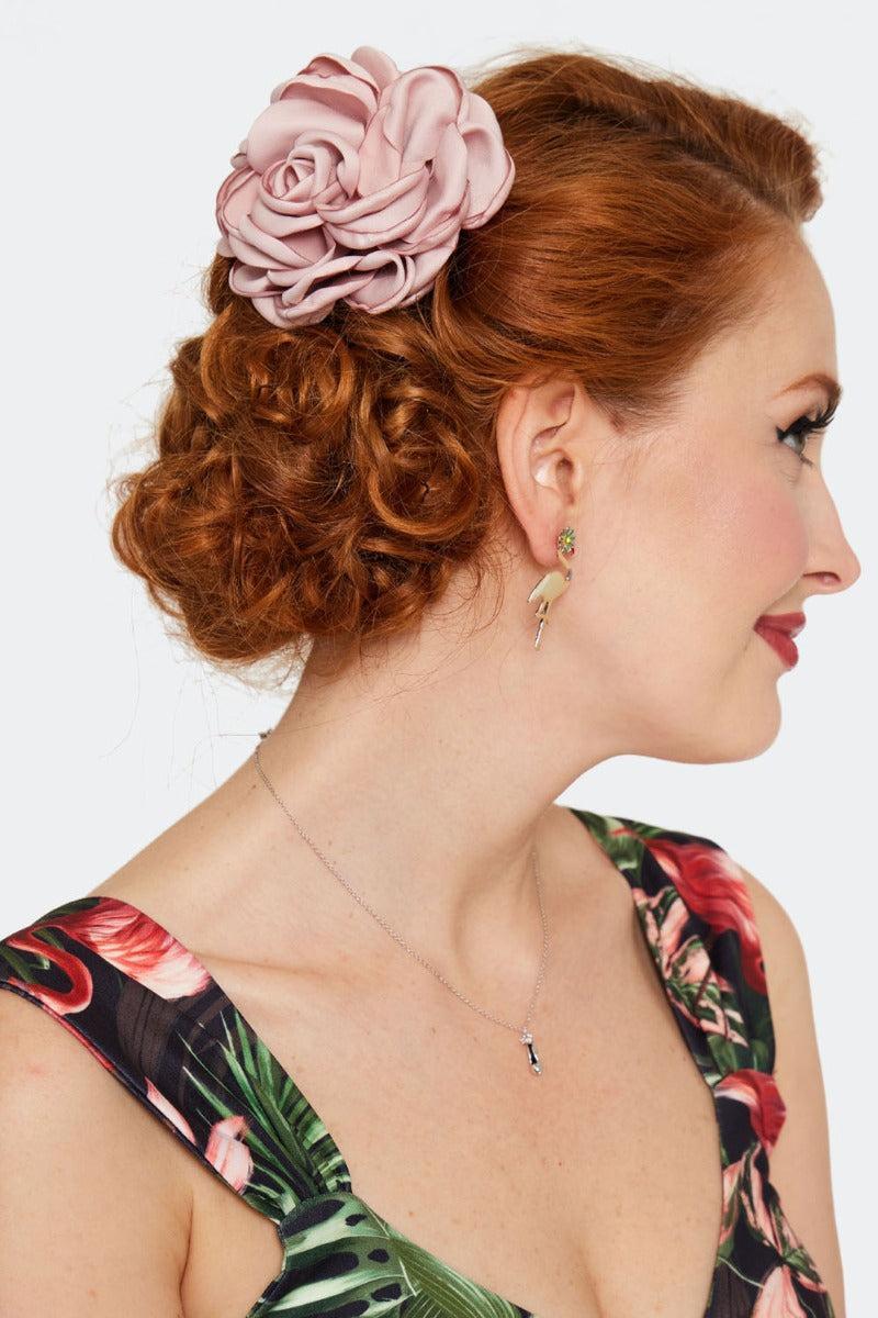 Rose Flower Hairpin Brooch