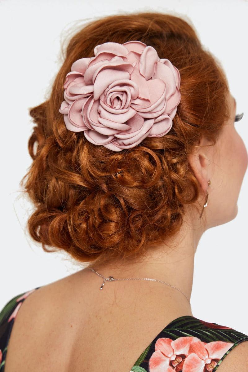 Rose Flower Hairpin Brooch