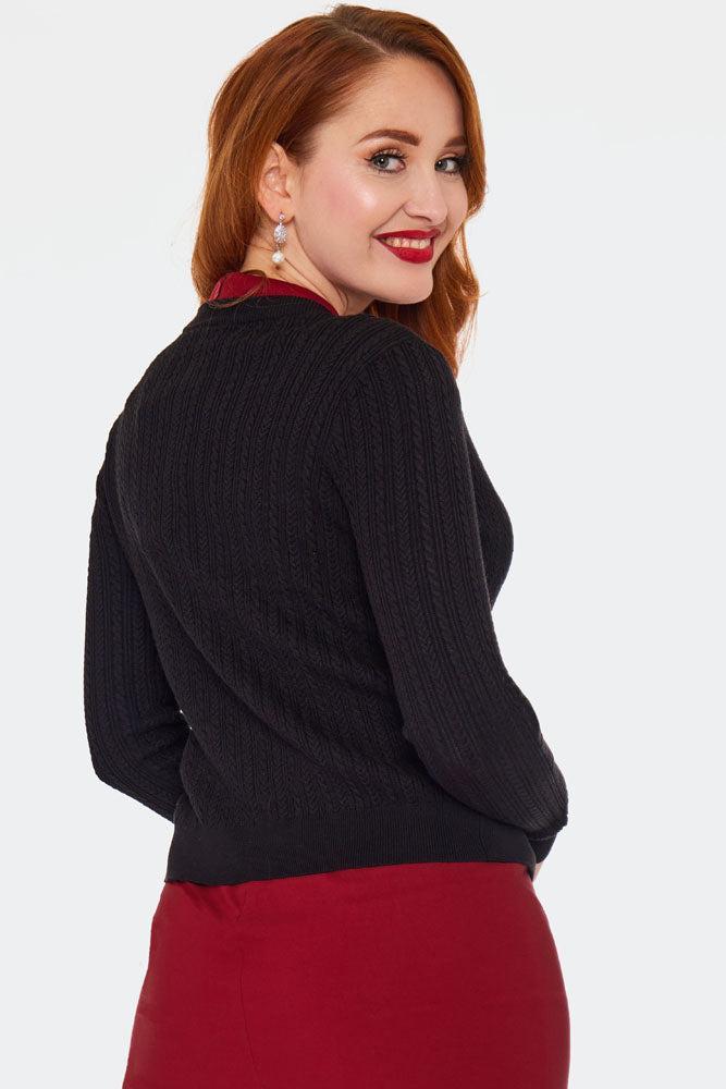 Pearl Button Textured Cardigan