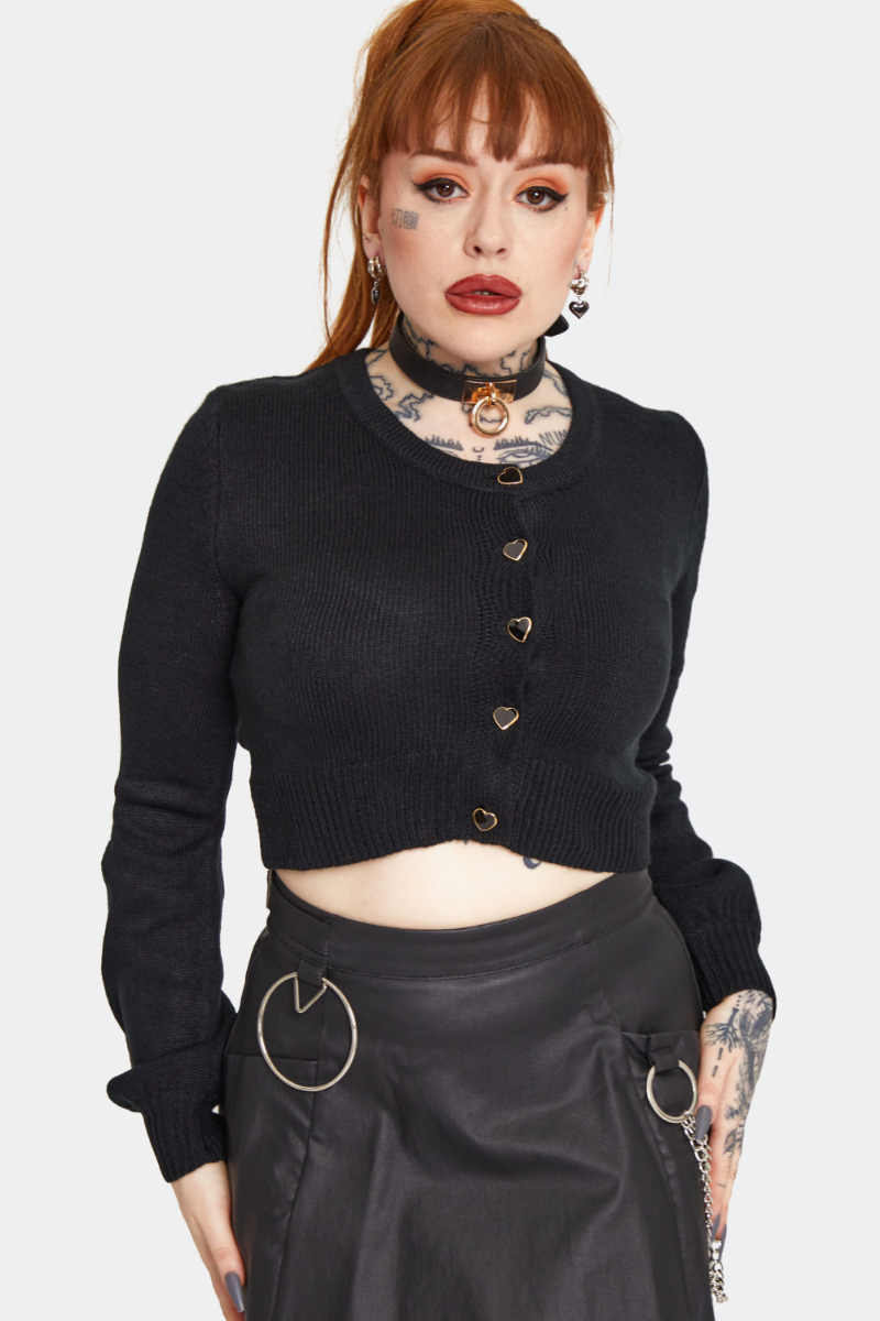 Ripped Back Detail Cardigan