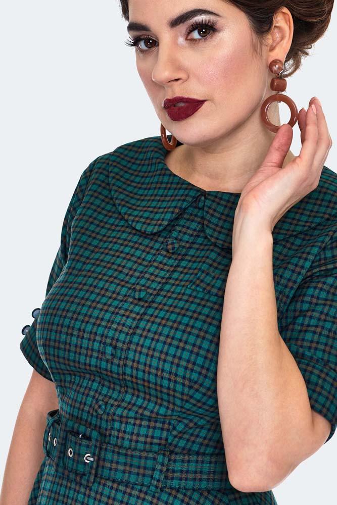 Check Midi Shirt Dress