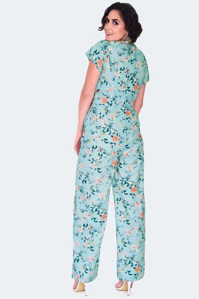 Butterfly V Neck Jumpsuit