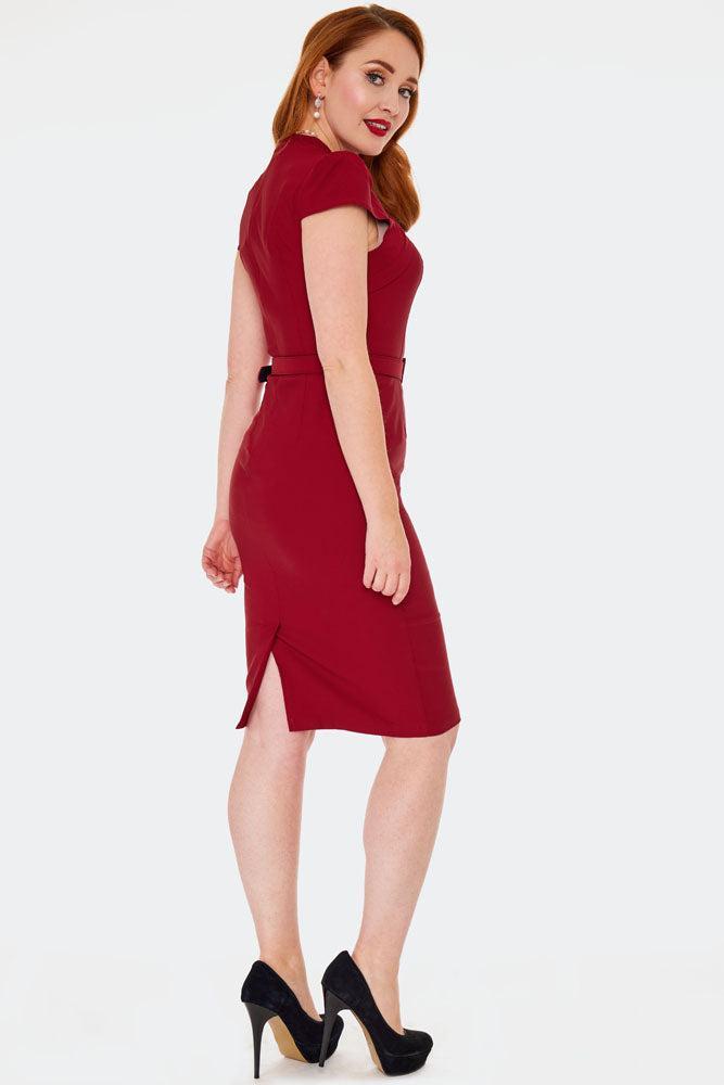 Cap Sleeves Bodycon Dress