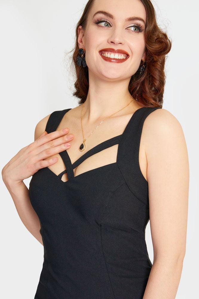 Cross Strap Detail Flare Dress