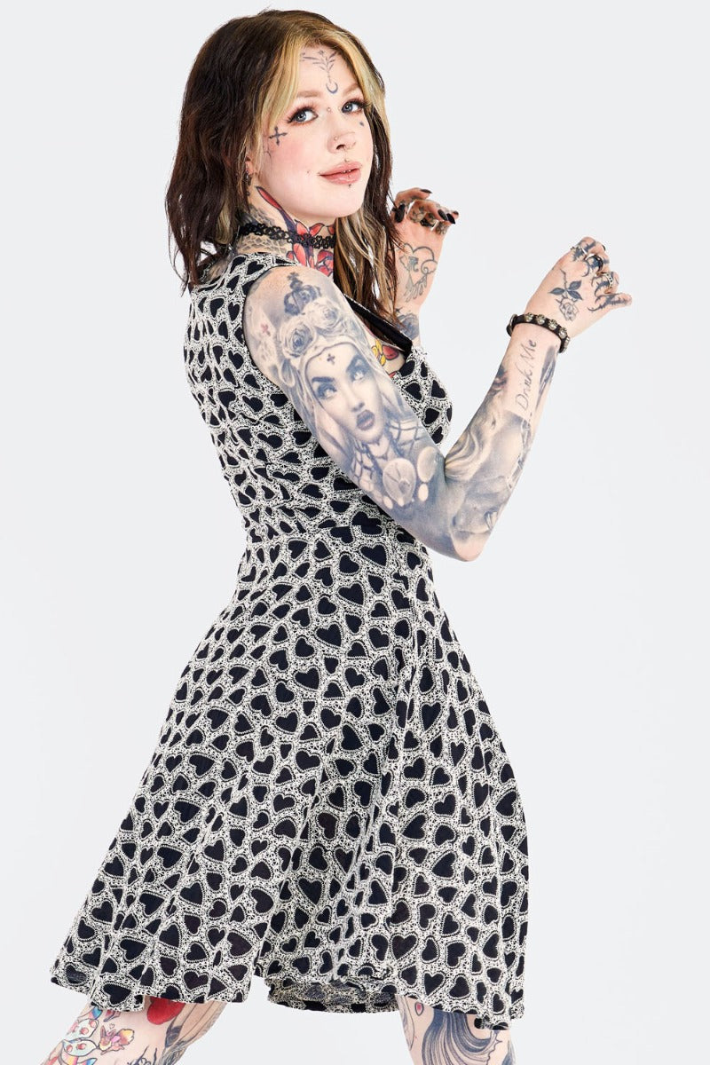 Lace Up Corset Dress