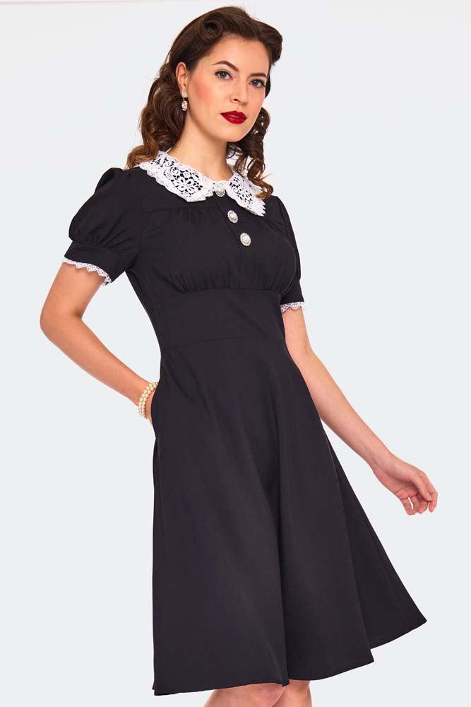 Lace Collar Vintage Style Dress