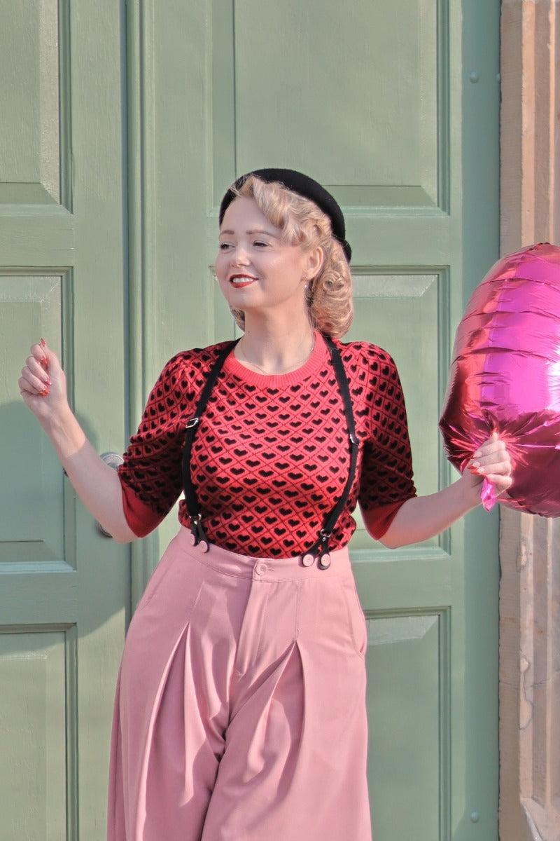 Heart Patterened Sweater