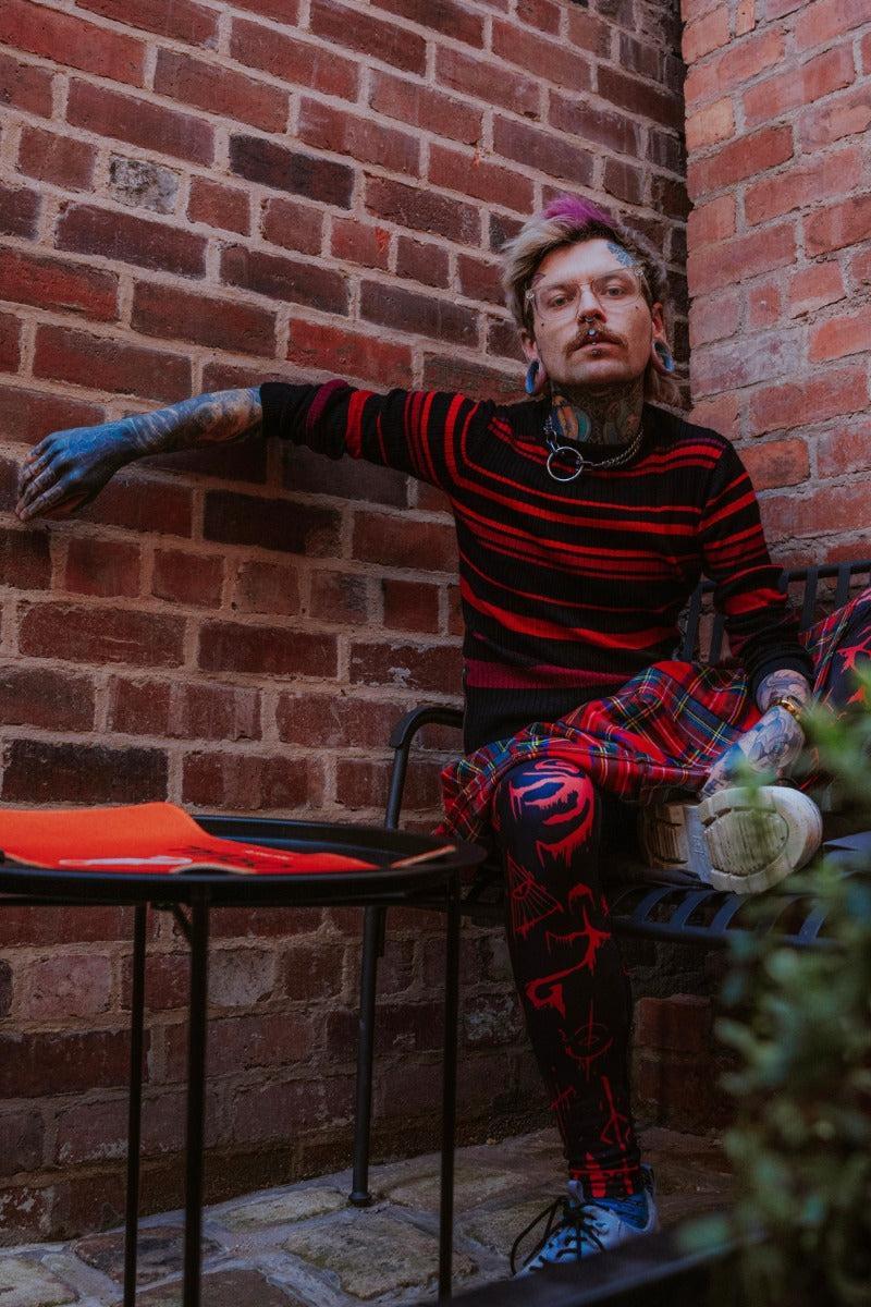 High Neck Striped Jumper