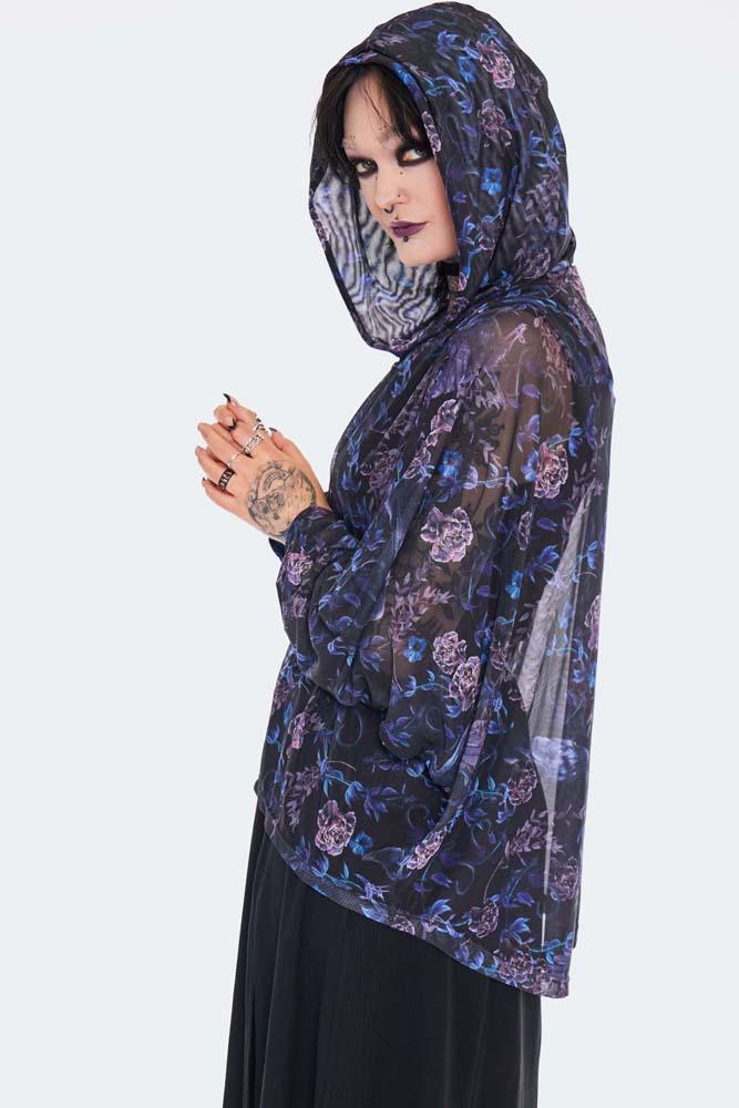 Night Crow Mesh Hoodie